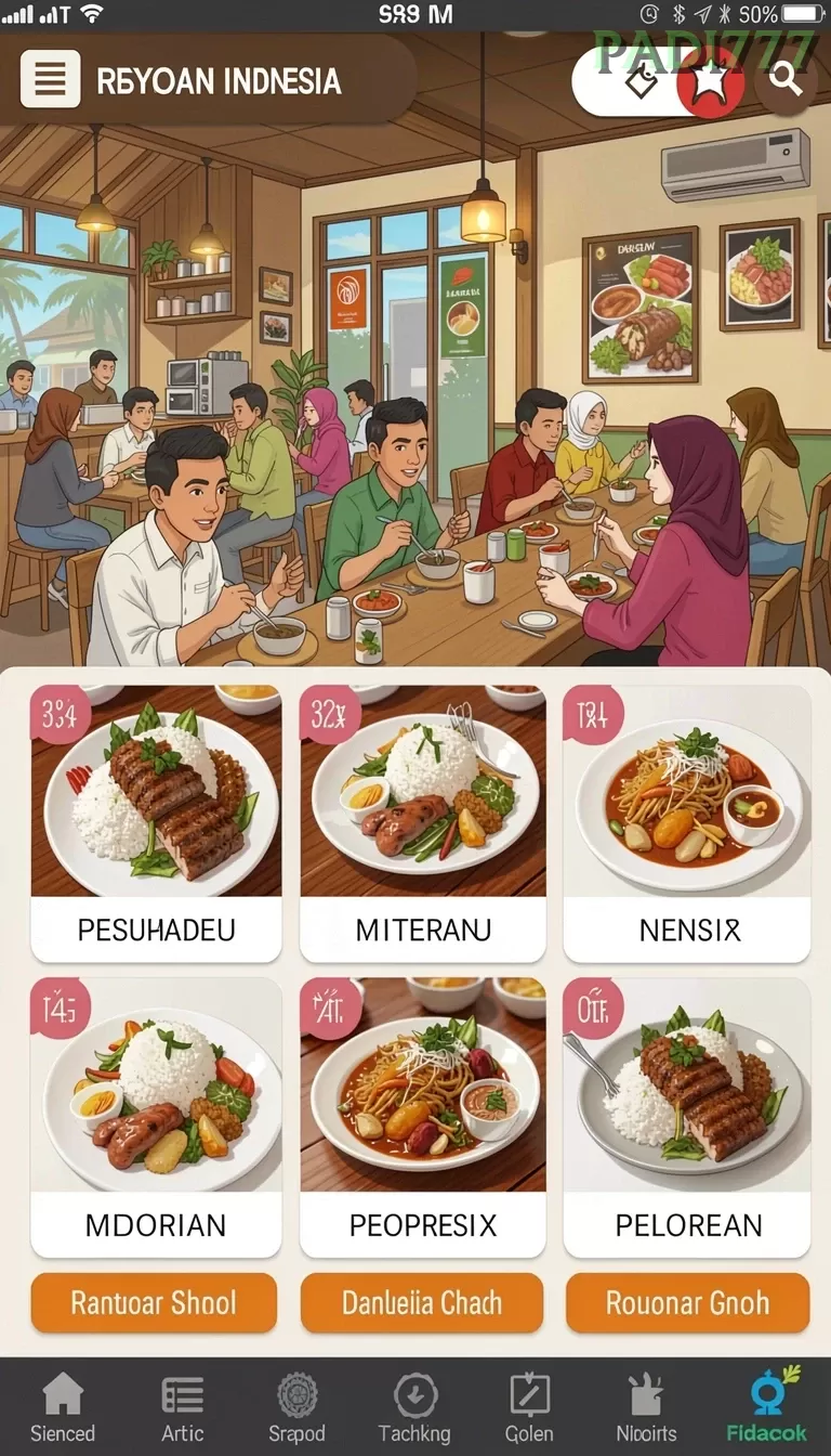 Cuplikan layar 988BET — menu navigasi